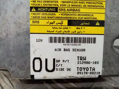 Автозапчасти б/у блок управления подушками безопасности за toyota yaris (ksp9/scp9/nlp9) 1.3 cat ссылки oem iam 212986103  891700d210