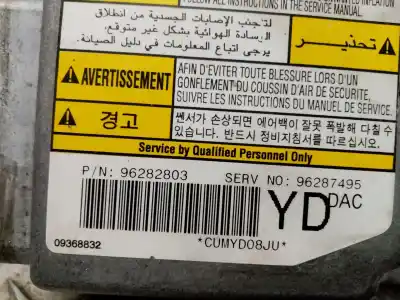 Peça sobressalente para automóvel em segunda mão centralina de airbag por daewoo tacuma 2.0 cat referências oem iam 96282803  