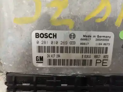 Автозапчасти б/у блок управления двигателем за opel vectra b fastback (j96) 2.0 dti 16v (f68) ссылки oem iam 0281010269  
