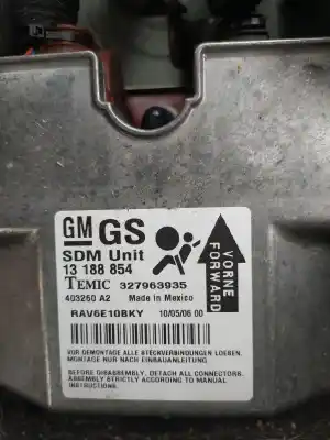 İkinci el araba yedek parçası hava yastigi kontrol ünitesi için opel astra h gtc (a04) 1.9 cdti (l08) oem iam referansları 13188954 1388854 327963935