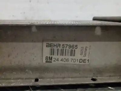 Peça sobressalente para automóvel em segunda mão intercooler por opel zafira a elegance referências oem iam 24406701de1  