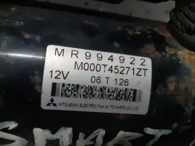 Second-hand car spare part starter motor for smart forfour (454) 1.5 cdi (454.000) oem iam references mr994922  m000t45271zt