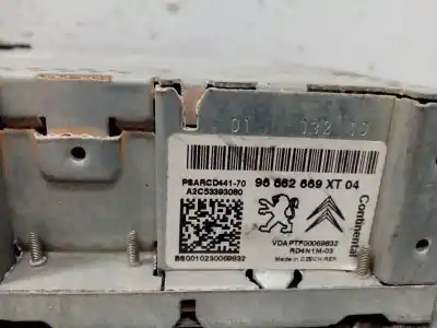 Second-hand car spare part audio system / radio cd for citroen c3 business oem iam references 96662669xt04  6574px