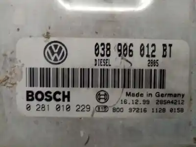 Автозапчасти б/у блок управления двигателем за seat leon (1m1) 1.6 16 v ссылки oem iam 038906012bt  