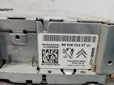 Pezzo di ricambio per auto di seconda mano impianto audio / radio cd per citroen c4 picasso i monospace (ud_) 1.6 hdi riferimenti oem iam 96646223xt  