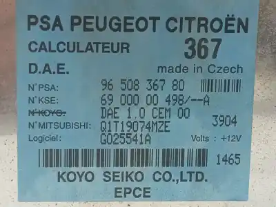 Second-hand car spare part electronic module for citroen c3 1.4 hdi exclusive oem iam references 9650836780  