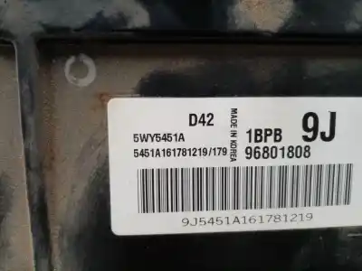 Second-hand car spare part ecu engine control for chevrolet matiz s oem iam references 96801808 5wy5451a 5451a161781219