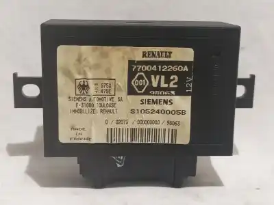 Gebrauchtes Autoersatzteil steuergerät für wegfahrsperre zum renault megane i fase 2 berlina (ba0) k4m701 oem-iam-referenzen 7700412260a  s105240005b