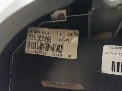 Peça sobressalente para automóvel em segunda mão quadrante por fiat seicento (187) * referências oem iam 735262299  6063449914