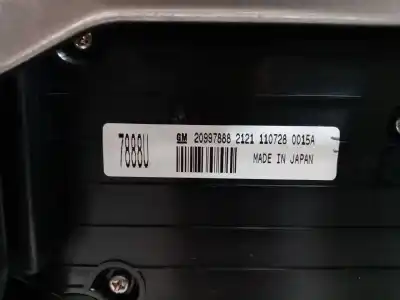Second-hand car spare part audio system / radio cd for opel insignia a (g09) 2.0 cdti (68) oem iam references 20997888  1107280015a