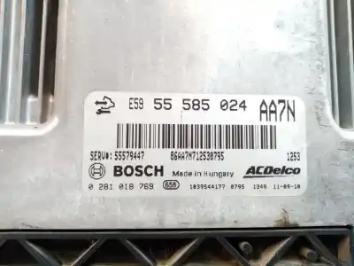 Автозапчасти б/у блок управления двигателем за opel insignia a (g09) 2.0 cdti (68) ссылки oem iam 55585024  0281018769