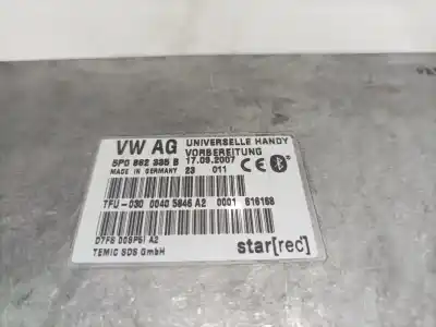 Pezzo di ricambio per auto di seconda mano modulo bluetooth per seat leon (1p1) leon (1p1) (2005 - 2012) riferimenti oem iam 5p0862335b  