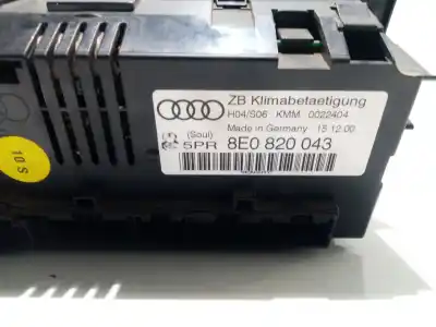 Peça sobressalente para automóvel em segunda mão comando de sofagem (chauffage / ar condicionado)  por audi a4 berlina (8e) 2.0 20v cat (alt) referências oem iam 8e0820043ac  