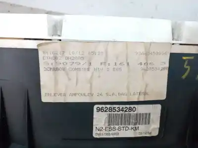 Pièce détachée automobile d'occasion compteur de vitesse tableau de bord pour peugeot 406 berlina (s1/s2) 1.9 turbodiesel références oem iam 09030859903  9628534280