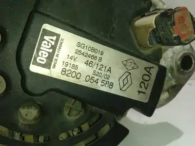 Second-hand car spare part alternator for renault scénic i monospace (ja0/1_, fa0_) 1.9 dti (ja1u) oem iam references 2542466b  sg10b019