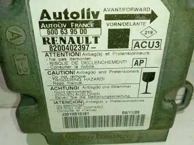 Second-hand car spare part airbag control unit for renault scénic i monospace (ja0/1_, fa0_) 1.9 dti (ja1u) oem iam references 600639500  