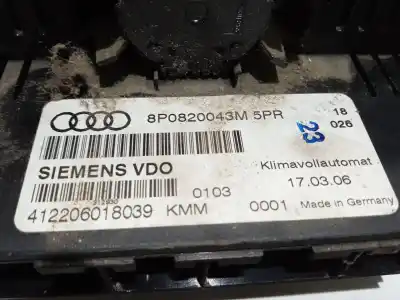 Recambio de automóvil de segunda mano de mando climatizador para audi a3 (8p1) 1.9 tdi ambiente referencias oem iam 8p0820043m  412206018039