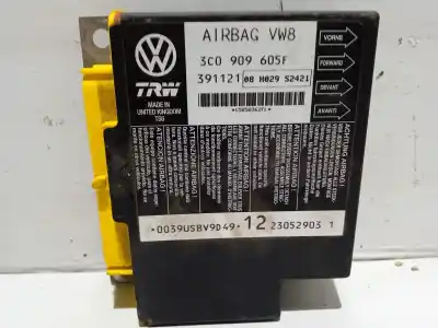 İkinci el araba yedek parçası hava yastigi kontrol ünitesi için volkswagen passat b6 (3c2) 2.0 tdi oem iam referansları 3c0909605f  