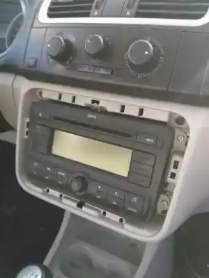 Second-hand car spare part audio system / radio cd for skoda fabia (5j2 ) young oem iam references 5j0035161a  