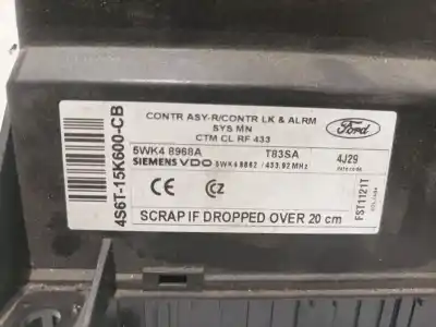 Pezzo di ricambio per auto di seconda mano modulo elettronico per ford fusion (cbk) 1.4 16v cat riferimenti oem iam 4s6t15k600cb  5wk48862