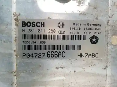 Автозапчасти б/у блок управления двигателем за chrysler voyager iv (rg, rs) 2.5 crd ссылки oem iam p04727666ac  0281011280