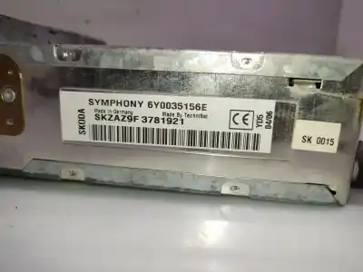 Автозапчастина б/у аудіо система / радіо cd для skoda fabia (6y2/6y3) * посилання на oem iam 6y0035156e  