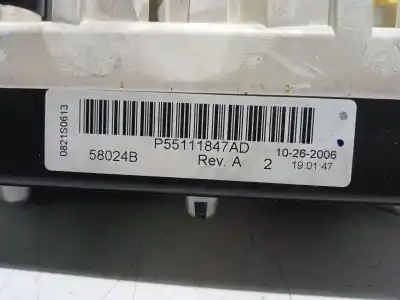 Pièce détachée automobile d'occasion commande de climatisation / chauffage pour dodge caliber 2.0 crd références oem iam p55111847ad  