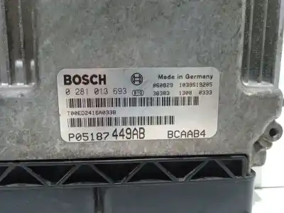 Автозапчастина б/у ебу контролер двигуна для dodge caliber 2.0 crd посилання на oem iam p05187449ab  0281013693
