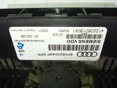 Piesă de schimb auto la mâna a doua PANOU CLIMA pentru AUDI A3 (8P1)  Referințe OEM IAM 8P0820043P  