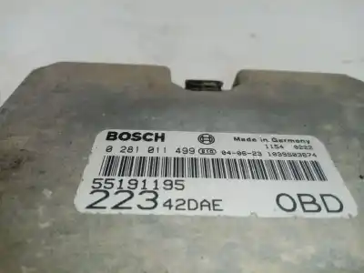 Автозапчасти б/у блок управления двигателем за fiat doblo monospace (119_, 223_) 1.9 jtd (223axe1a) ссылки oem iam 0281011499  55191195