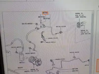 İkinci el araba yedek parçası Klima Borulari için TOYOTA AVENSIS SEDÁN (_T25_) 2.2 D-4D (ADT251_) OEM IAM referansları 8870405360  