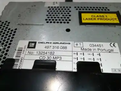 Second-hand car spare part audio system / radio cd for opel corsa d (s07) 1.2 (l08, l68) oem iam references 13357127  