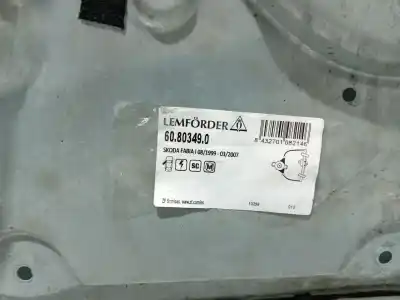 Peça sobressalente para automóvel em segunda mão elevador de vidros dianteira esquerda por skoda fabia i combi (6y5) 1.9 tdi referências oem iam 6q1959801a
