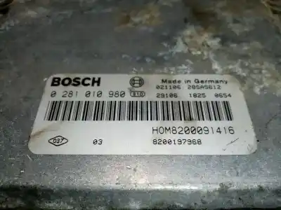 Pezzo di ricambio per auto di seconda mano centralina motore per renault scenic (ja..) 1.9 dci authentique riferimenti oem iam 0281010980  