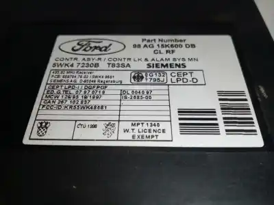 Автозапчастина б/у електронний модуль для ford focus i sedán (dfw) 1.8 turbo di / tddi посилання на oem iam 5wk47230b  