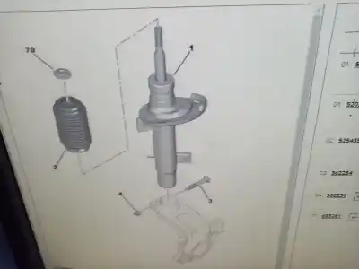 Pezzo di ricambio per auto di seconda mano Ammortizzatore Anteriore Destro per CITROEN C3 1.4 HDi Exclusive Riferimenti OEM IAM 9672655580  