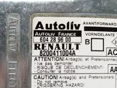 Автозапчасти б/у блок управления подушками безопасности за renault megane ii sedán (lm0/1_) 1.9 dci (lm0g, lm1g, lm2c) ссылки oem iam 8200411004  