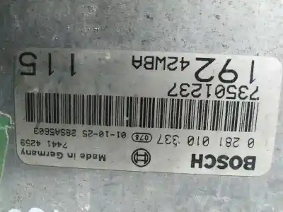 Second-hand car spare part ecu engine control for fiat stilo (192) 1.9 jtd cat oem iam references 0281010337  73501237