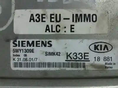 Second-hand car spare part ecu engine control for kia rio ls berlina oem iam references 5wy1309e  k33e