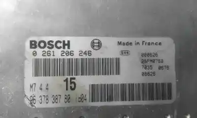 Second-hand car spare part Ecu Engine Control for CITROEN SAXO 1.1 SX OEM IAM references 0261206246  9637838780