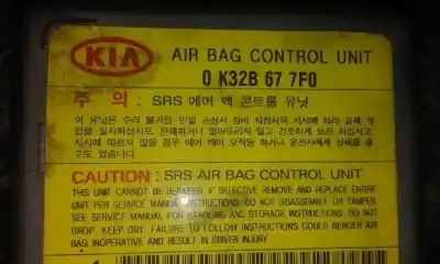 Peça sobressalente para automóvel em segunda mão centralina de airbag por kia sephia ll 1.6 cat 102 cv / 75 kw referências oem iam 0k32b677f0