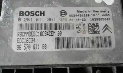 Second-hand car spare part ecu engine control for citroen c3 1.4 hdi exclusive oem iam references 0281011861  9657061180