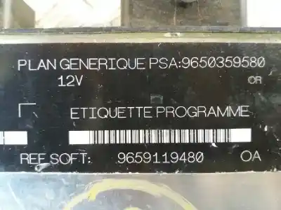 Peça sobressalente para automóvel em segunda mão centralina de motor uce por citroen c15 1.9d referências oem iam 9650359580 r04080024f 9659119480