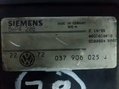 Gebrauchtes Autoersatzteil ecu-motorsteuergerät uce motorsteuergerät zum volkswagen golf iii berlina (1h1) gt special oem-iam-referenzen 037906025j  5wp4206