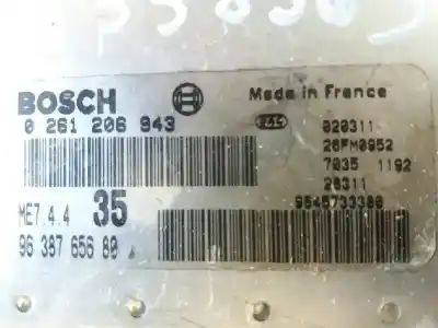 Gebrauchtes Autoersatzteil Ecu-motorsteuergerät Uce Motorsteuergerät zum PEUGEOT 206 CC CC OEM-IAM-Referenzen 0261206943 9645733380 9638765680