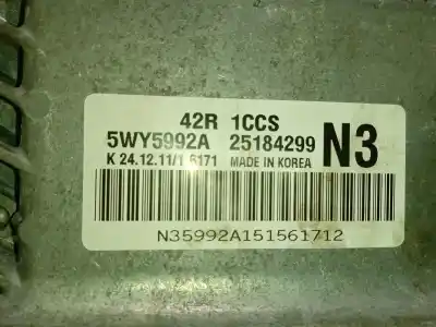 Second-hand car spare part ecu engine control for chevrolet aveo / kalos fastback (t250, t255) 1.2 oem iam references  96983194 25184299