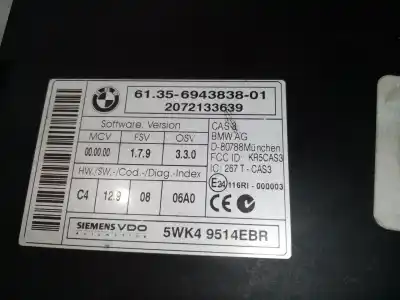 Peça sobressalente para automóvel em segunda mão módulo eletrônico por bmw x5 (e70) 3.0 d referências oem iam 61356943838  6135694383801