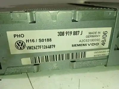 Second-hand car spare part gps navigation system for vw phaeton (3d1, 3d2, 3d3, 3d4, 3d6, 3d7, 3d8, 3d9) 3.0 v6 tdi 4motion oem iam references 3d0919887j  