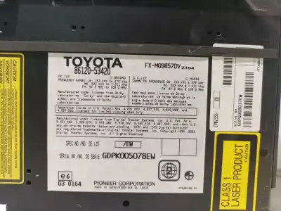 Автозапчастина б/у аудіо система / радіо cd для lexus is ii (_e2_) 250 (gse20) посилання на oem iam 8612053420 86120-53420 fxmg9857dv