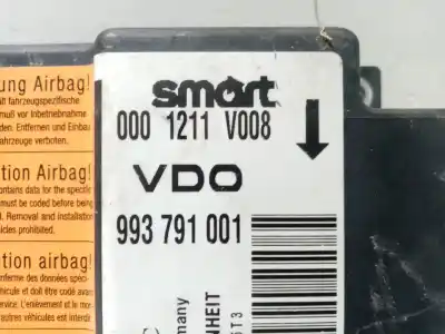 Peça sobressalente para automóvel em segunda mão centralina de airbag por smart coupe pulse referências oem iam 0001211v008 993791001 